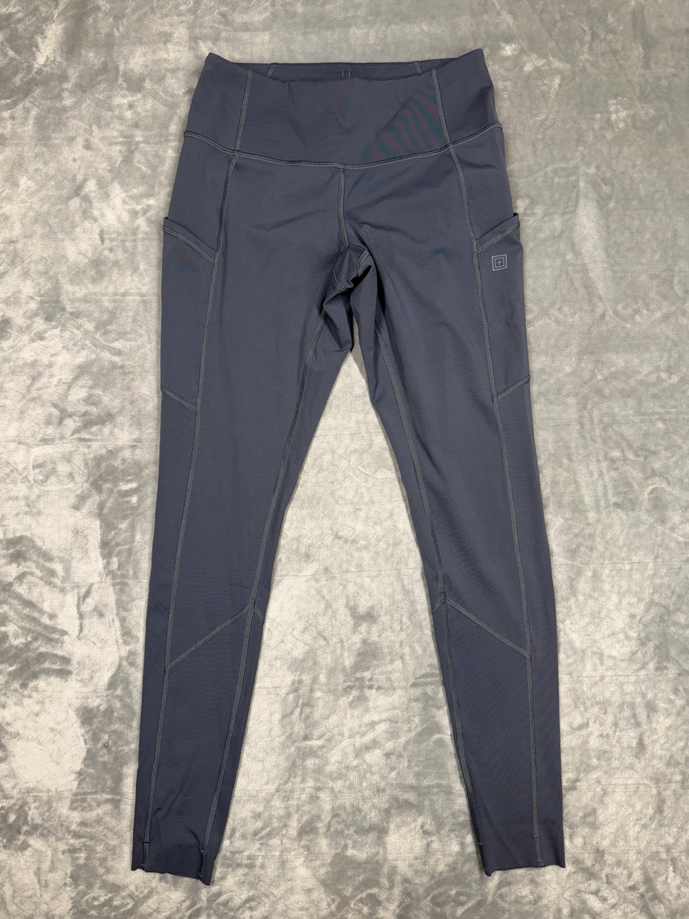 5.11 Tactical Women's Dark Gray High-Waist Leggings with Side Pockets